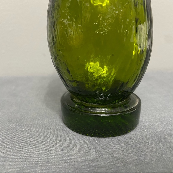 VTG Pilgrim Art Glass Forest Green Owl Hand/Mold Blown Glass Paperweight Retro - Picture 8 of 17